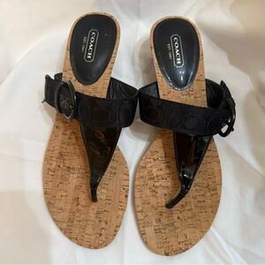 Coach Black Women's Sandals size 11B